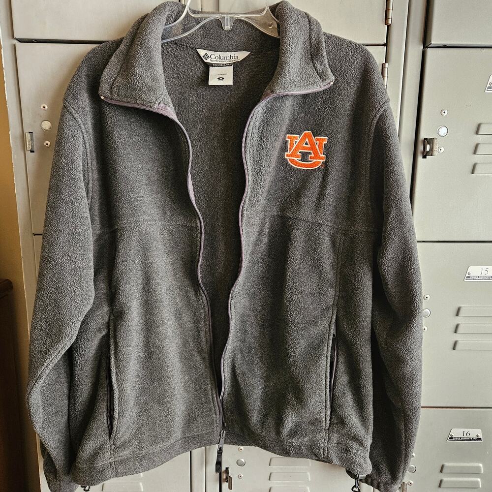 Columbia Mens full zip jacket Auburn Tigers logo - size medium